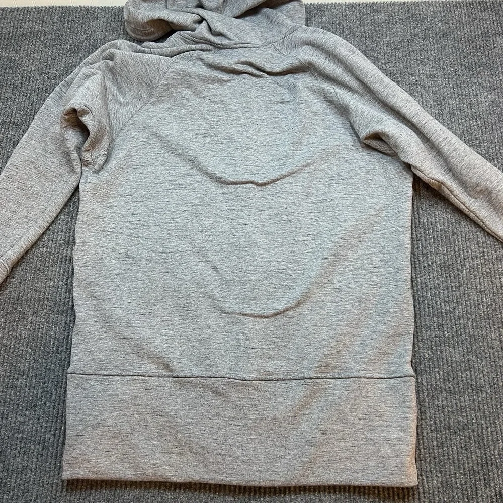 Athleta Jacket Womens Small CYA Stronger Hoodie Full Zip Long Line Grey Stretch - Picture 10 of 12